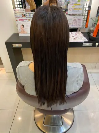 ロング カラー たけだゆめ ダブルカラーのヘアスタイル