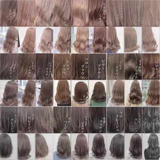 セミロング カラー ダブルカラー 韓国ヘアKYONのヘアスタイル