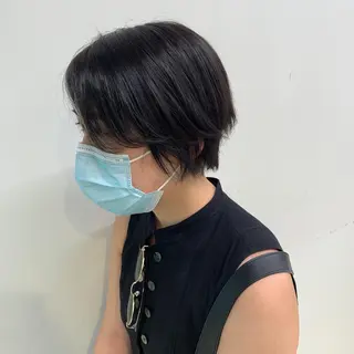 ショート くすみミルクティー／ ブラウン🪡TOWAのヘアスタイル