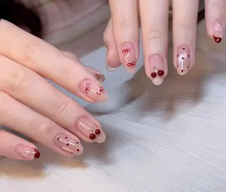 ネイル By moonネイル 🌷ワンホン/韓国風のネイルデザイン