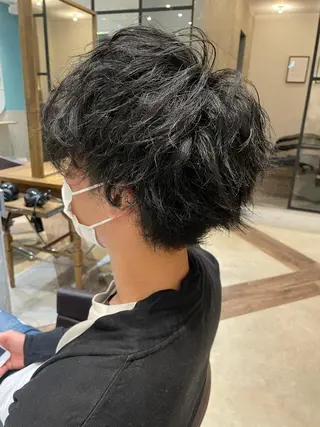 メンズ ケアブリーチ /髪質 改善/古橋圭史郎のヘアスタイル