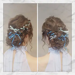 ロング ヘアアレンジ ヘアセット/着付け 𓇼 松本 夏美𓇼のヘアスタイル