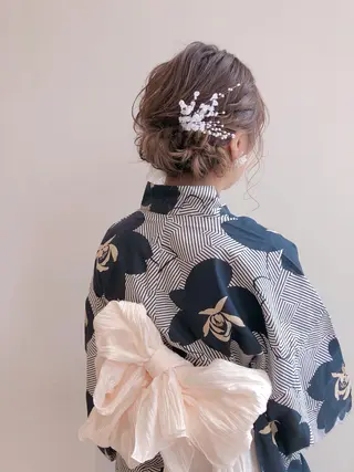 ヘアアレンジ 似合わせ艶髪カラー ❤️ハダユミのヘアスタイル