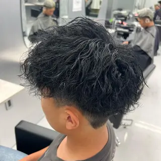 カラー パーマ メンズ 👑垢抜け韓国ヘア ハッシュカット唯澄のヘアスタイル