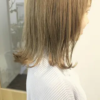 カラー ミディアム Click所属・クニモトハルナ ボブ/柔らかカラーのヘアスタイル