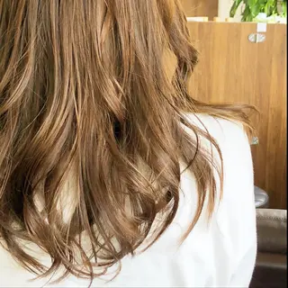 セミロング カラー 大島 智志のヘアスタイル