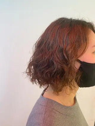 ミディアム パーマ YURI/20〜 30代メンズ/恵比寿のヘアスタイル