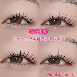 マツエク・マツパ nuna池袋 mokaのマツエク・マツパデザイン