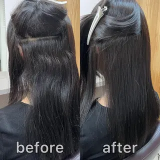 セミロング KIZU 髪質改善 オカルト怪談のヘアスタイル