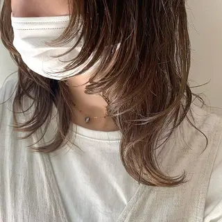 ミディアム カラー パーマ ヘアアレンジ メンズ キッズ ネイル マツエク・マツパ 似合わせレイヤー 🌿JUNのヘアスタイル