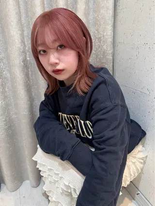 ミディアム カラー mai / linoah˚✧のヘアスタイル