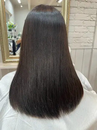 セミロング 髪質改善美容室bokuno3号店所属・前髪生えぐせ直し♡ お顔周りカット☆スガのヘアスタイル