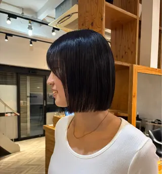 ミディアム HIKARIS所属・透明感/くすみカラー 似合わせボブ♡ゆきなのヘアスタイル