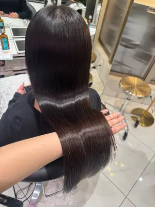 セミロング Rin/寒色系カラー 🦋/うる艶ヘア🫧のヘアスタイル