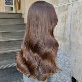 ロング カラー ブリーチなし✨艶髪 カラー𓃲YAGIのヘアスタイル