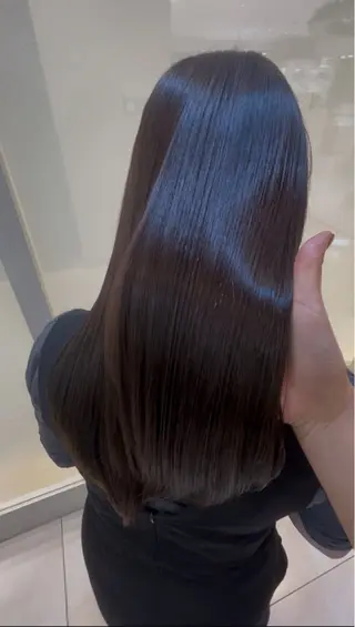 ロング パーマ パーソナルな髪質改善 縮毛矯正ササキナツミのヘアスタイル