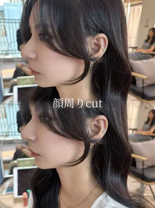 セミロング レイヤーカット❤︎ 韓国ヘア❤︎YUKAのヘアスタイル