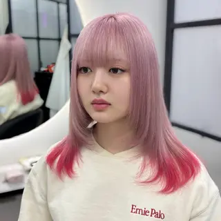 ロング カラー Ren. 🦋デザインカラーのヘアスタイル