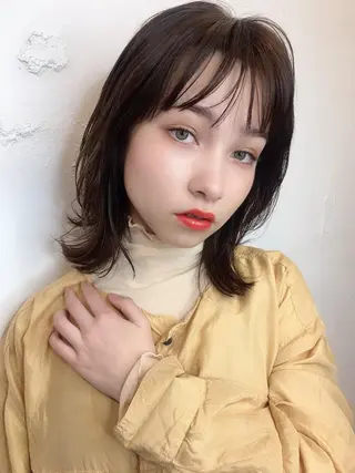 ミディアム 鎌倉 彩のヘアスタイル