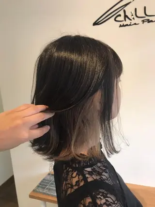 ミディアム カラー chill out 南塚口本店のヘアスタイル