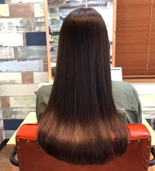 ロング 透明感カラー⭐️ 田嶋麗奈のヘアスタイル