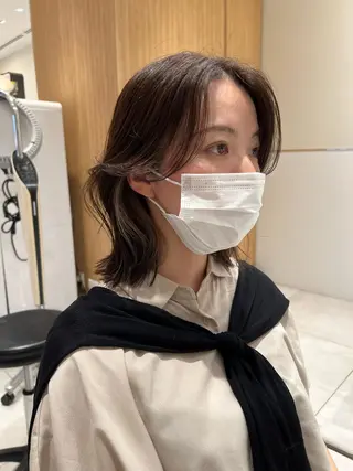 ミディアム カラー レイヤー専門家 ダブルカラー修のヘアスタイル