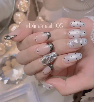 ネイル 23時まで❤︎韓国、 ワンホンネイルのネイルデザイン