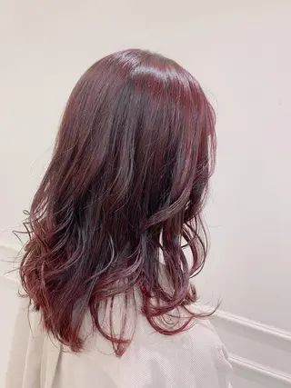ミディアム カラー 鈴木 明花のヘアスタイル