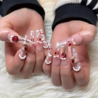 ネイル 倫実/スカルプ /ガーリー/個性派のネイルデザイン