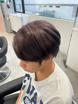 カラー メンズ みう/仙台/暖色/ 艶髪/顔周りカット/のヘアスタイル