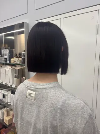 ショート リン🔔ボブ cut ベージュカラー🤎のヘアスタイル