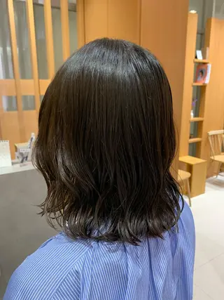 ミディアム パーマ 韓国風ヘア🐰 長谷川のヘアスタイル