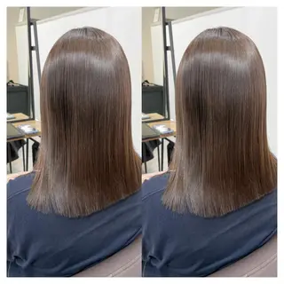 ミディアム カラー 村山 茉衣のヘアスタイル