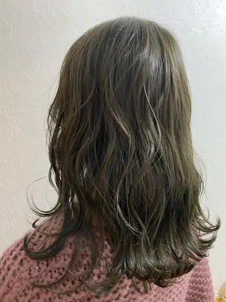 セミロング カラー 🫧透明感/艶カラー /AYU🫧のヘアスタイル