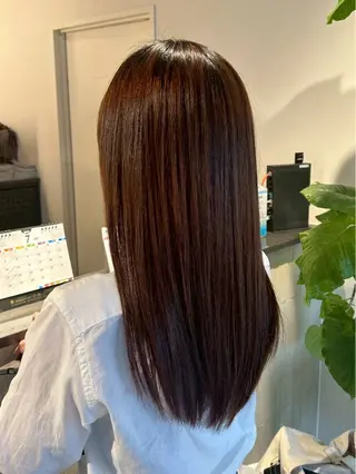 カラー 園田 朱理のヘアスタイル