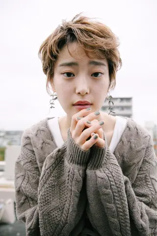 ショート カラー ente im所属・上田 あやか🌱髪質改善✨のヘアスタイル