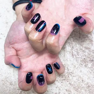 メンズ ネイル ⭐︎休業中の練習⭐︎ JNA認定講師髙橋のネイルデザイン