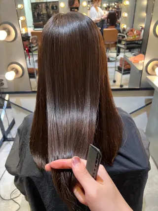 ロング カラー 髪質改善ストレート Kantaのヘアスタイル