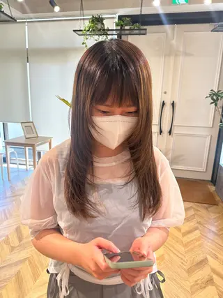 セミロング 【yate'】 Noanのヘアスタイル