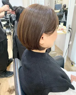 ショート シオン/艶髪カラー/ 韓国ヘアのヘアスタイル