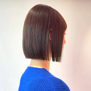 ショート 莉乃/縮毛矯正/髪質 改善/艶カラーのヘアスタイル