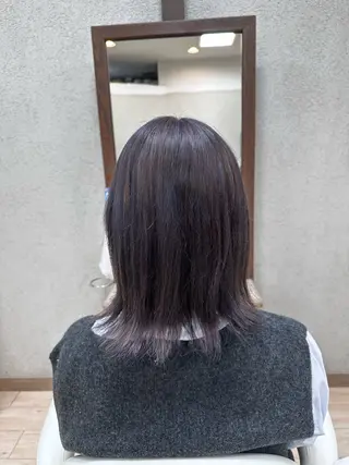 ミディアム カラー 阿部 美咲のヘアスタイル