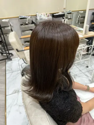 セミロング 酸性ストレート人気 No,1/カスミ🩰のヘアスタイル