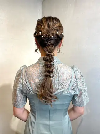 ロング ヘアアレンジ BeBe /スタイリストのヘアスタイル