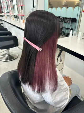 セミロング Wカラー/暖色/べ ージュりく©︎🐝のヘアスタイル