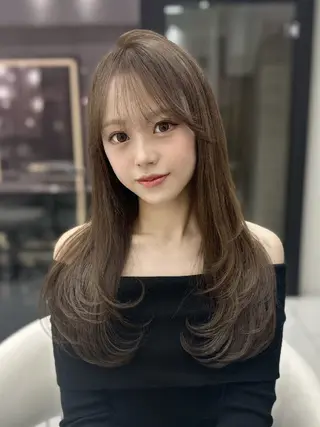 ロング 新宿/韓国レイヤー/ 髪質改善/ 佐藤のヘアスタイル