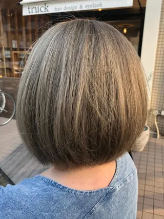 ミディアム カラー 髪質改善 十河　勇作のヘアスタイル