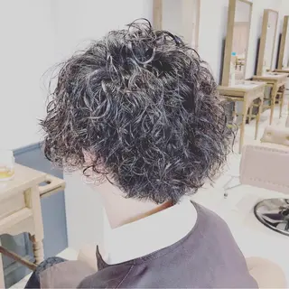 ショート パーマ メンズ 難しい髪質の縮毛矯正 高岡/射水/髪質改善のヘアスタイル