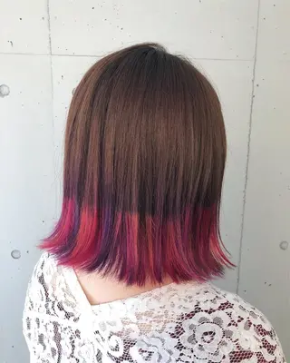 ミディアム カラー パーマ ヘアアレンジ メンズ キッズ ネイル マツエク・マツパ 新宿/髪質改善/ 美髪矯正✨浅江通友のヘアスタイル