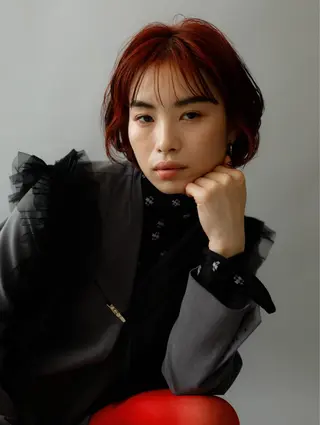 ショート KIJI所属・haruka /透明感カラーのヘアスタイル